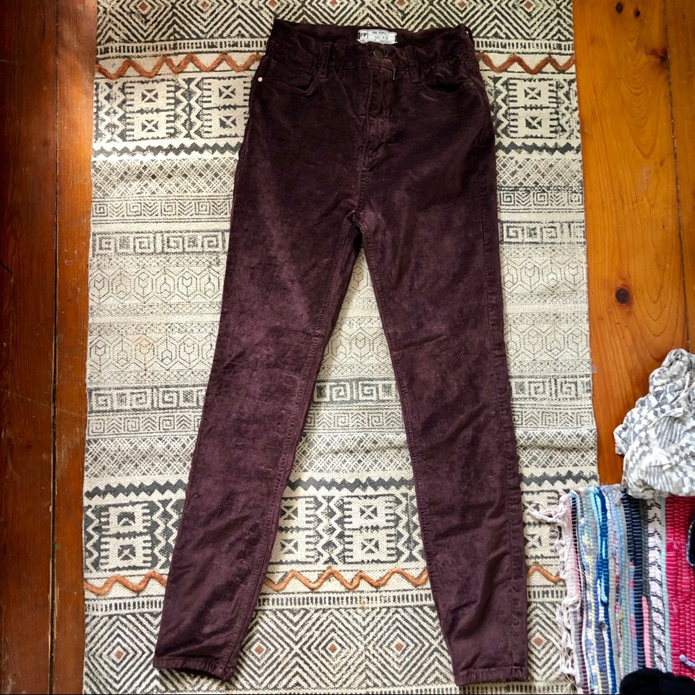 Free people velvet pants